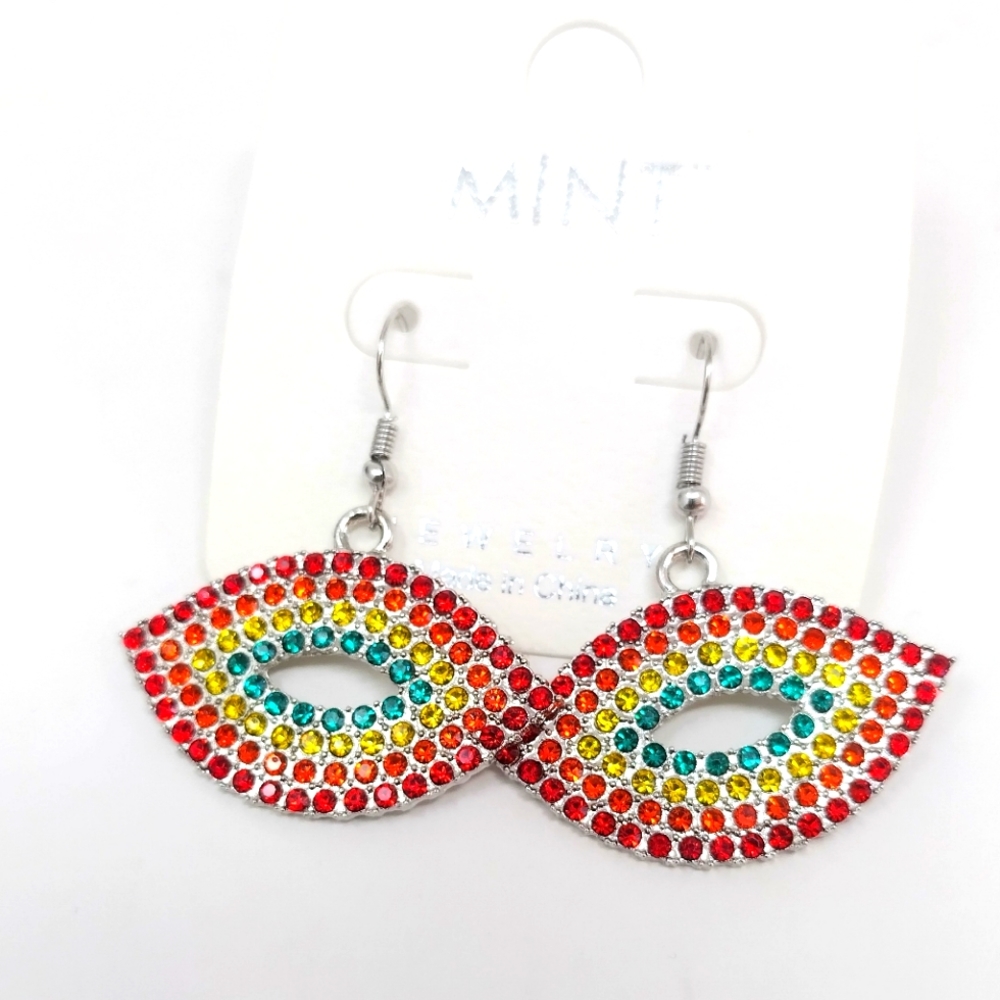 Rainbow Crystal Earrings